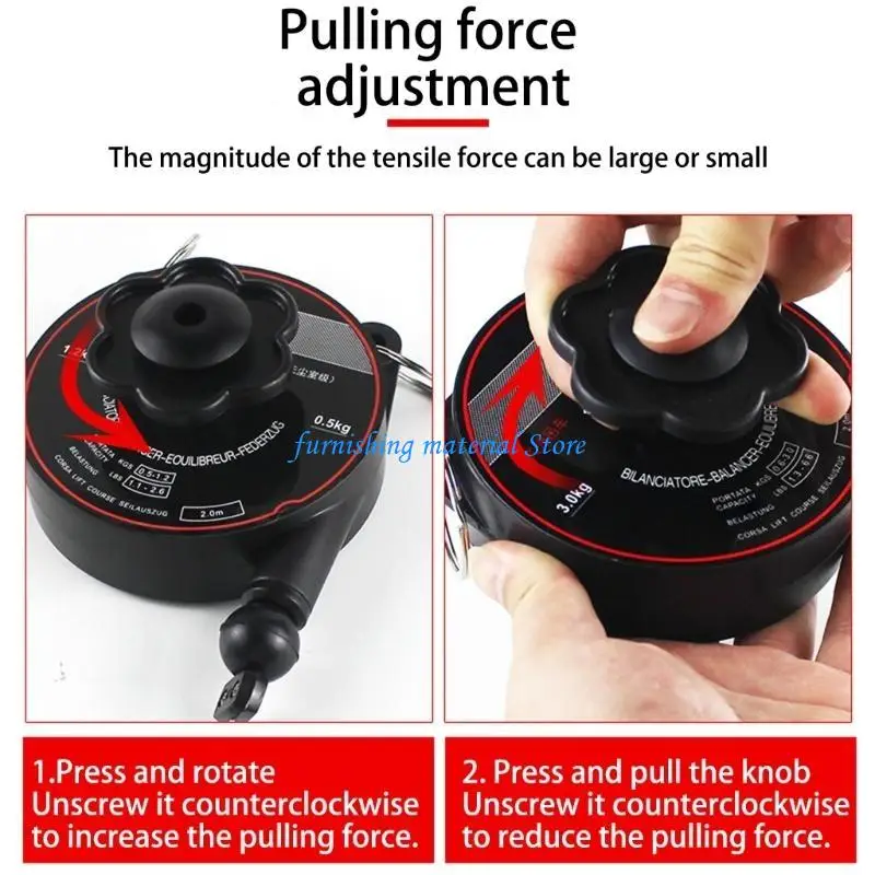 

Y5GD Space Saving Retractable Hanger 1.2/3kg Bearing Capacity Safety Lock Feature For High Place And Tight Space