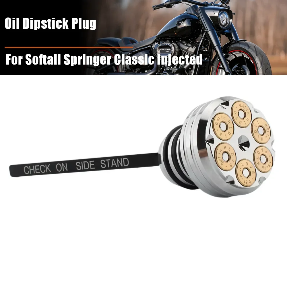 Motorcycle Oil Dipstick For Harley Heritage Classic FLSTC-I FLSTC Heritage Springer FLSTS Rocker FXCW FXCWC Custom FXSTC EFI