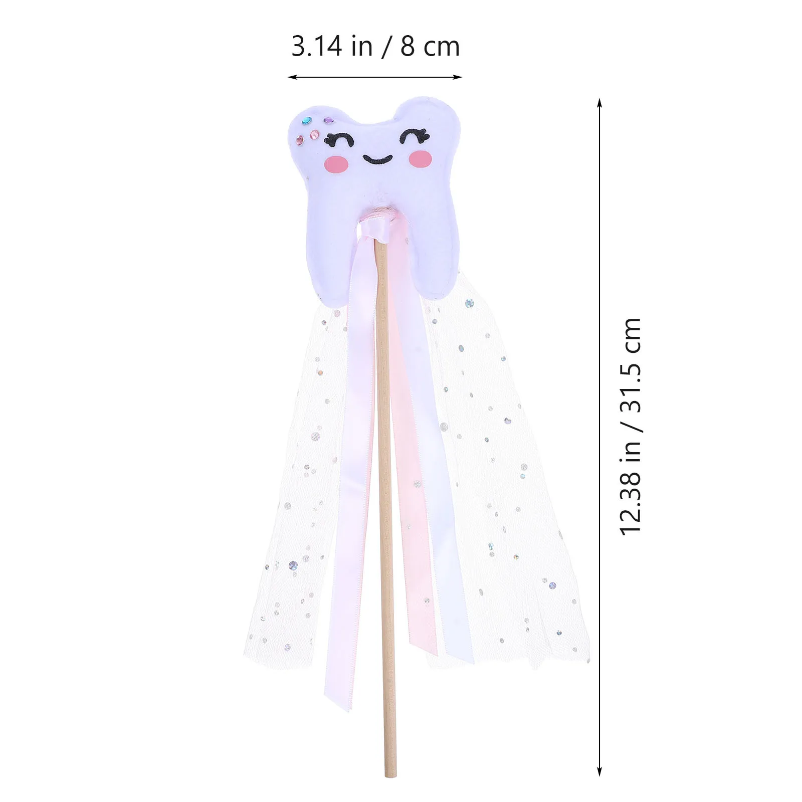 Fairy Wand Core Ribbon Design Lichtgewicht Kinderfeest Prestatie Prop Bruiloft Cosplay Decoratie Fee met lint