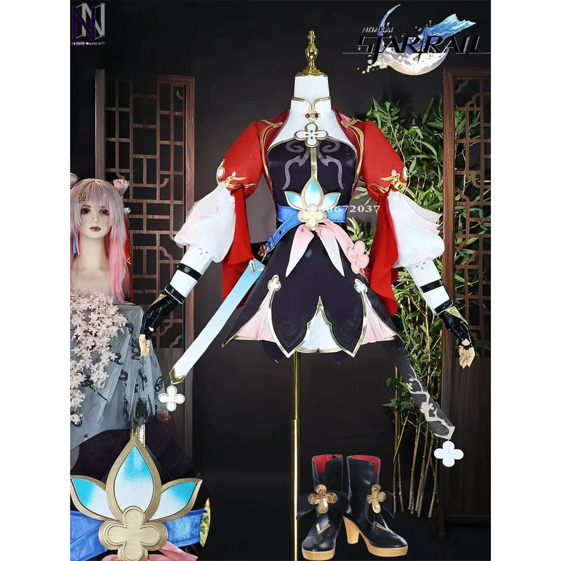 

Honkai Star Rail Game 7 марта Косплей Костюм Синьчжоу Маленькая сестра Аниме Наряд Высокое качество Вентиляторы Хэллоуин Вечеринка Love Live