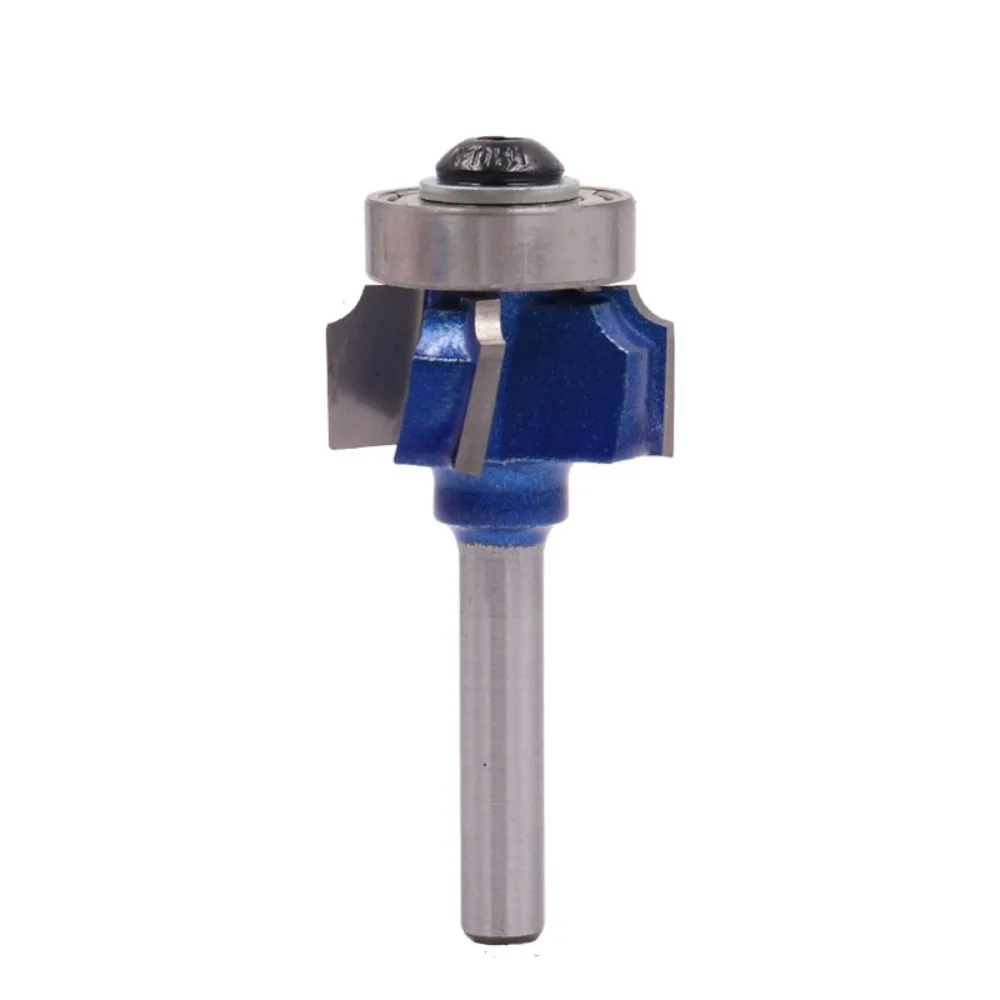 

6.35mm Shank Round Router Bit 4 Corner R1 R2 R3 Woodworking Milling Cutter Alloy Steel Professional Classical Cutter Bit