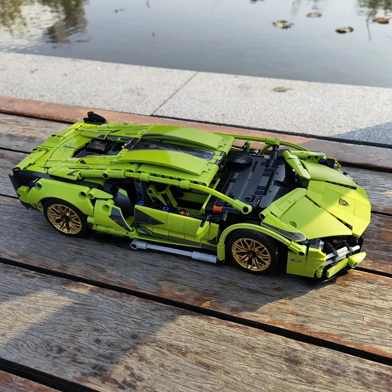 1:14 Technical Car Compatible 42115 Building Blocks OR Remote Control Super Speed Racing Sports Vehicle Bricks Toys For Kids