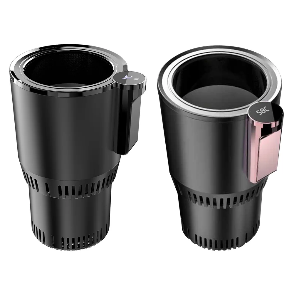 

12V Smart Cooling & Heating Car Cup with Temperature Display 2 In 1 Car Heating Cooling Cup Car Smart Hot Cold Cup Drinks Holder
