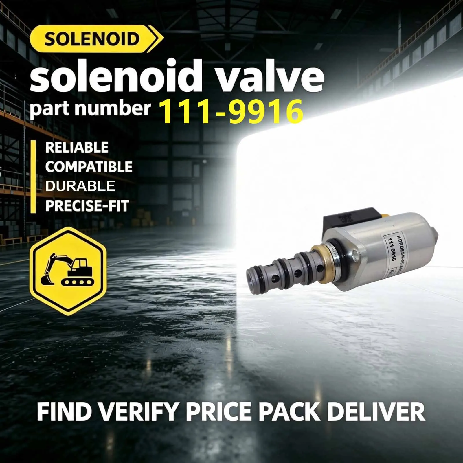 Solenoid Valve 111-9916 1119916 For Caterpillar CAT 3508 3512 3512B Marine Products