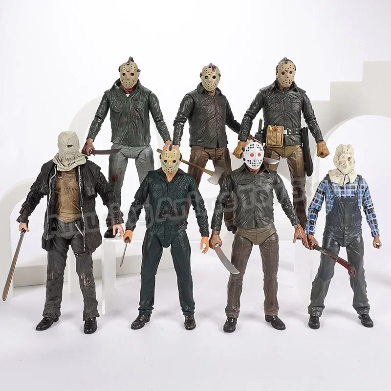 الكلاسيكية الرهيبة فيلم NECA الجمعة جيسون Voorhees البلاستيكية عمل نموذج لجسم دمية لعبة هدية