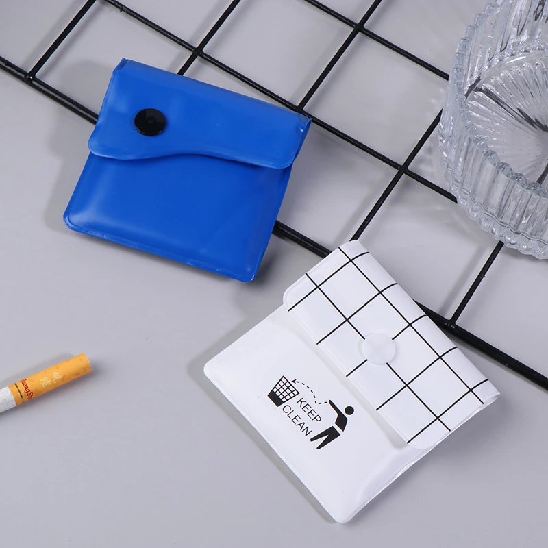 Portable Mini Ashtray Bag Smoking Cigarette Fireproof Pouch Tobacco Ashes Storage Pocket Travel Outdoor Smoking Ashtrays Purse