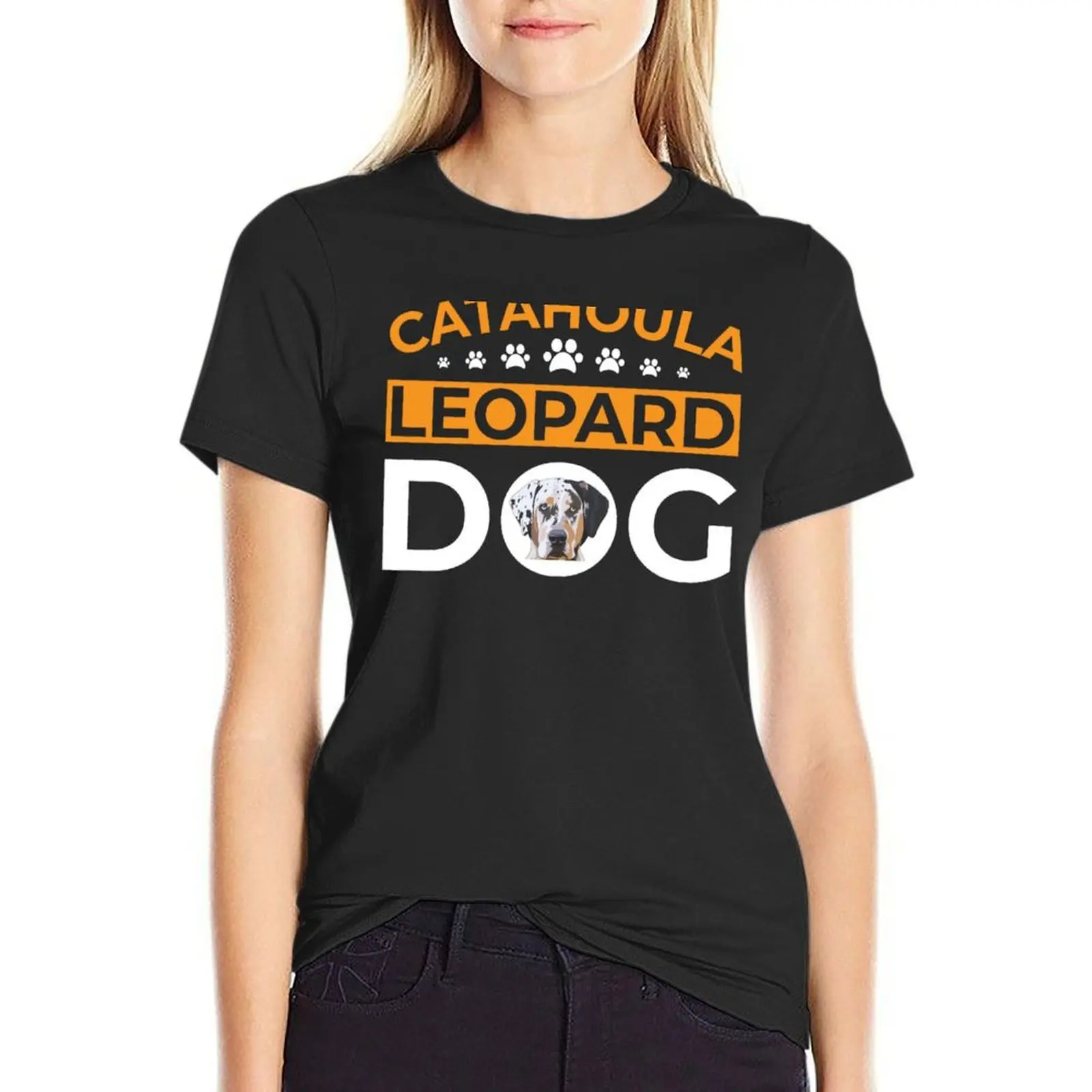 

Catahoula Leopard Dog T-Shirt vintage customs blacks designer clothes Women luxury