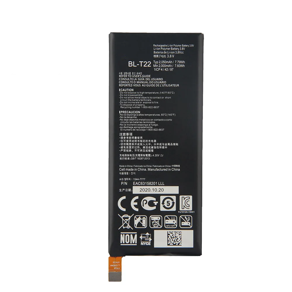 Original Replacement Battery BL-T22 2050mAh For LG Zero H650 H650E H740 F620 F620L LS675 F620S H650K+Free tools with Track code