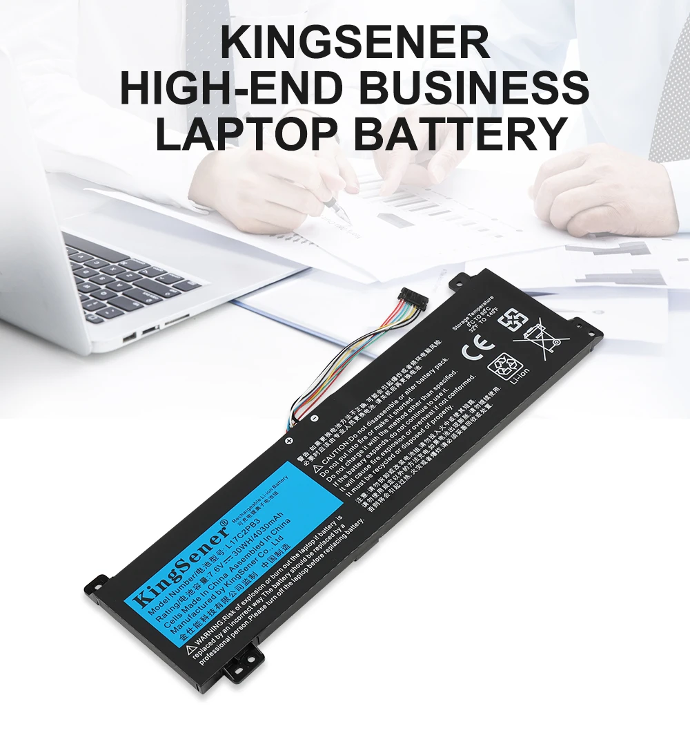 KingSener L17L2PB3 L17C2PB3 Laptop Battery For Lenovo  V130-15IGM V130-15IKB V330-15IKB L17M2PB3  L17M2PB4  L17L2PB4  L17C2PB4