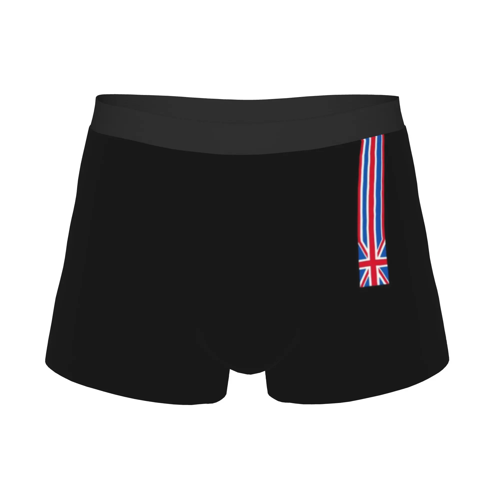 Minimalist Union Jack UK Underwear Male Print United Kingdom British Flag Boxer Briefs Shorts Panties Breathable Underpants