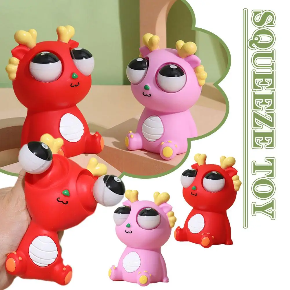 

Squeeze Toy Eyeball Burst Dragon Patent Cartoon Cute Relieve Anxiety Stress Explosive Prank Funny Adult Relief Eyes Dragon B0Y2