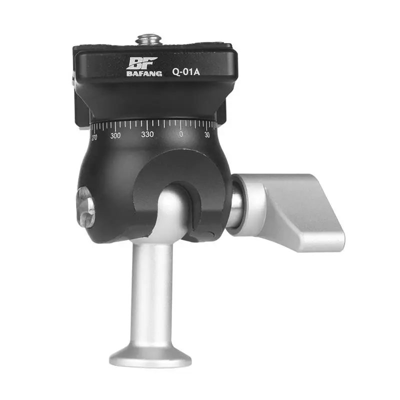 Lightweight Ball Head Low Profile Tripod Head CNC Aluminum Alloy 360° Panoramic Mini Ball Head for Camera Cage DSLR Mirrorless