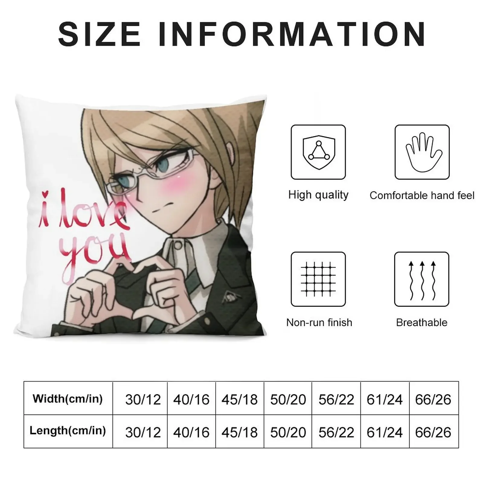 Byakuya Togami - Danganronpa - Kawaii Throw Pillow sleeping pillows pillow cover luxury pillow