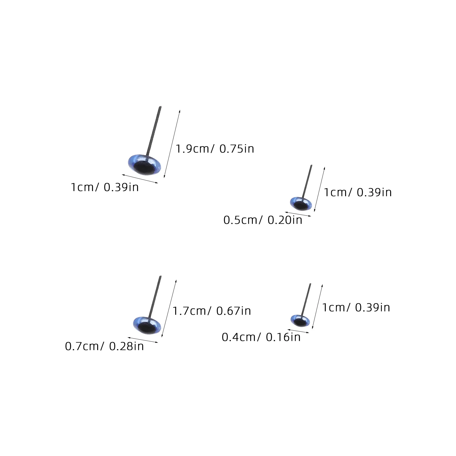ตาแก้วนิรภัย 120 ชิ้น สำหรับงานเย็บปักถักร้อย รูปทรงกลม สมจริง สำหรับงานฝีมือ ติดตุ๊กตา ทำของเล่น