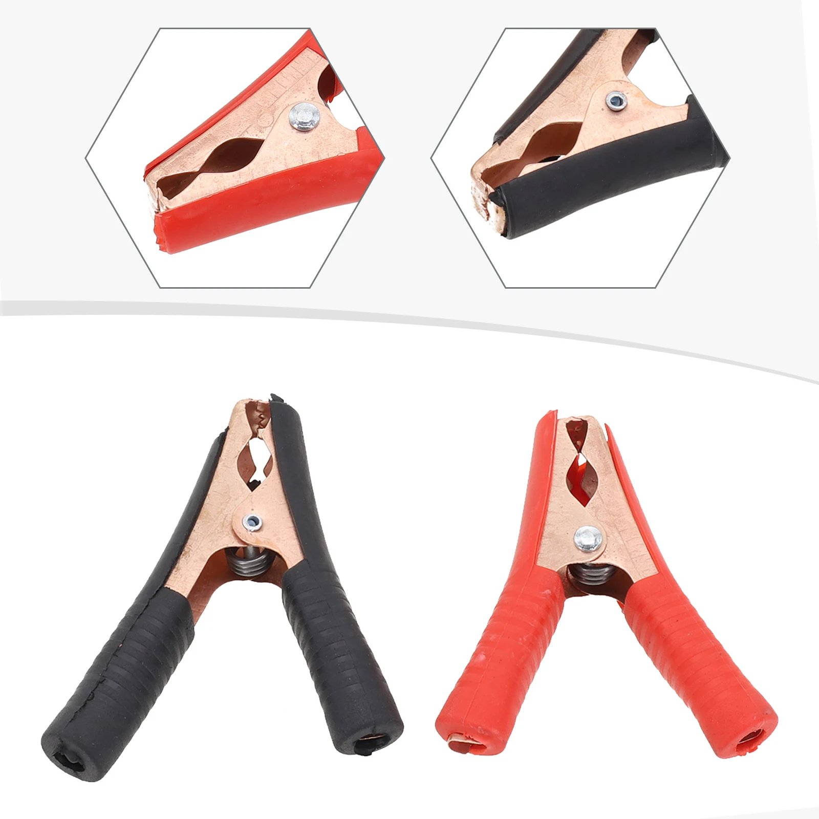 Get the Job Done Right with This Pair of Sturdy Insulated Crocodile Clips Designed for High Current Applications