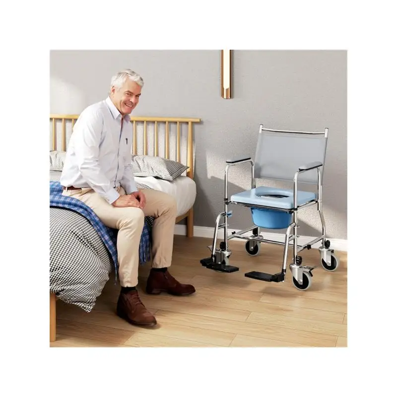 

Accessible Commode Wheelchair: Comfortable Mobility Solution for Personal Hygiene Needs