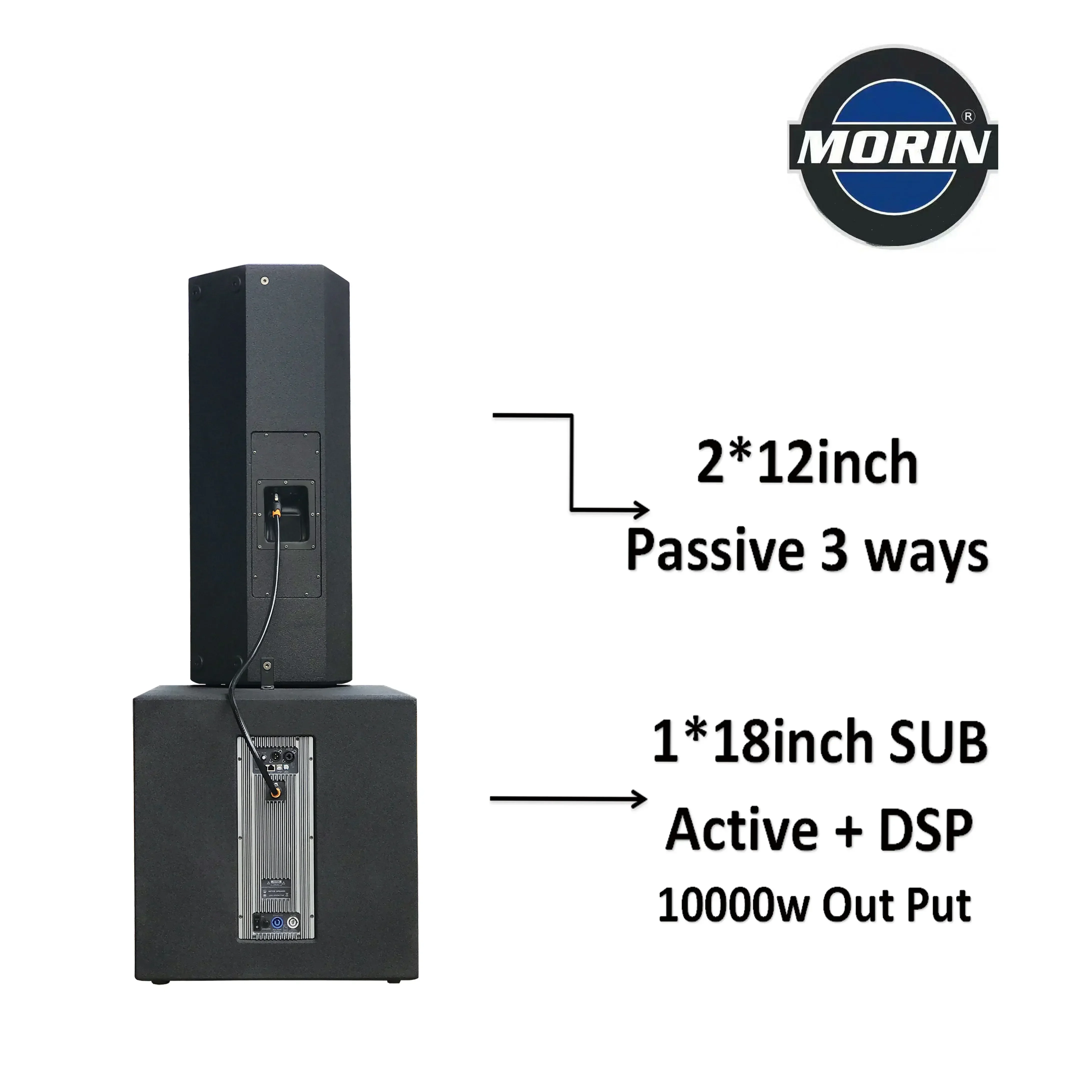 Outdoor Powered Professional Audio class D Active Pa Speaker System With 5000 Watts DSP digital amplifier module