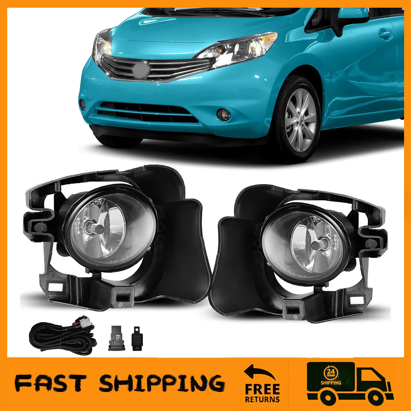 

Комплект галогенных противотуманных фар с проводкой и переключателем для Nissan Versa Note 2014-2016 годов