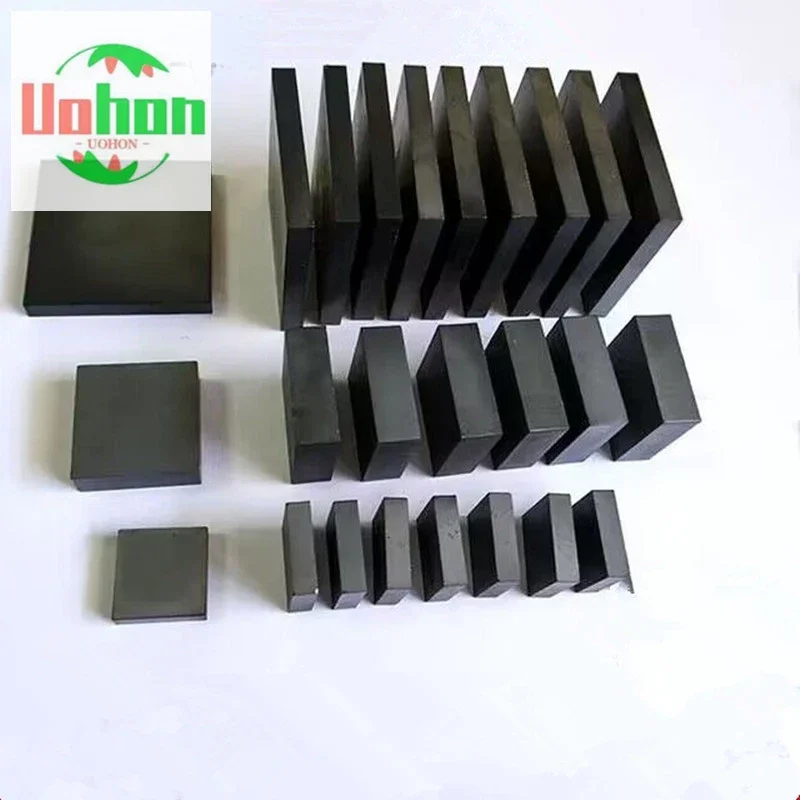 SiC Silicon Carbide Ceramic Plate Ceramic Sheet 100x100 150x150mm Customize High Purity Precision High Temper-endure