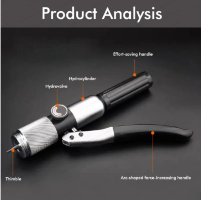 Hydraulic tube expander 10-42mm lever type refrigeration copper tube expander, manual tube expander tool