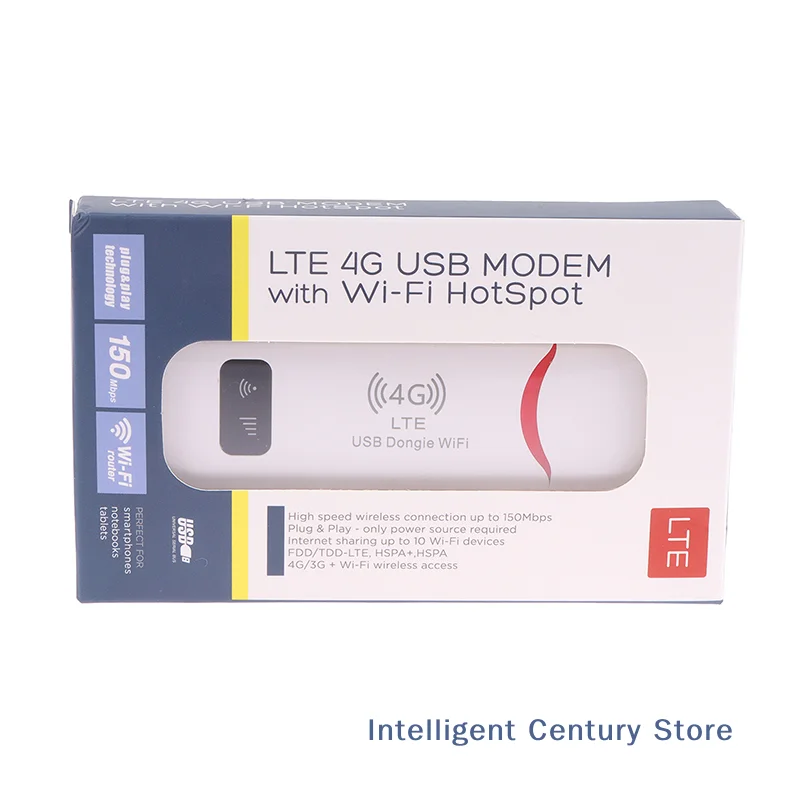 

1 Pc 4G Wireless USB Dongle WiFi Router Mobile Broadband Modem Sim Card USB Adapter Pocket Network Router