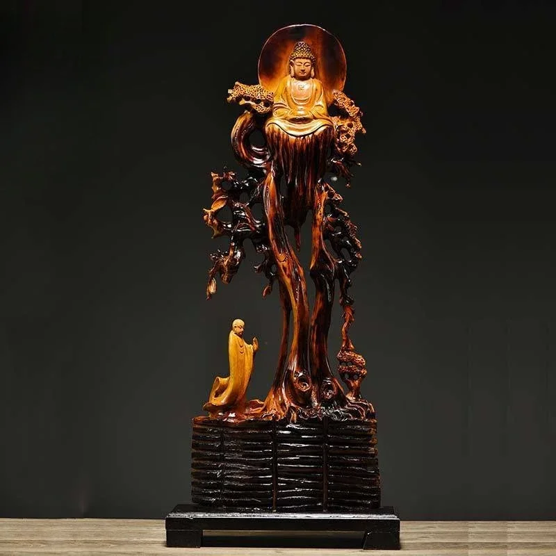 Camphor wood root carving ornament wood carving home handicraft ornament collection