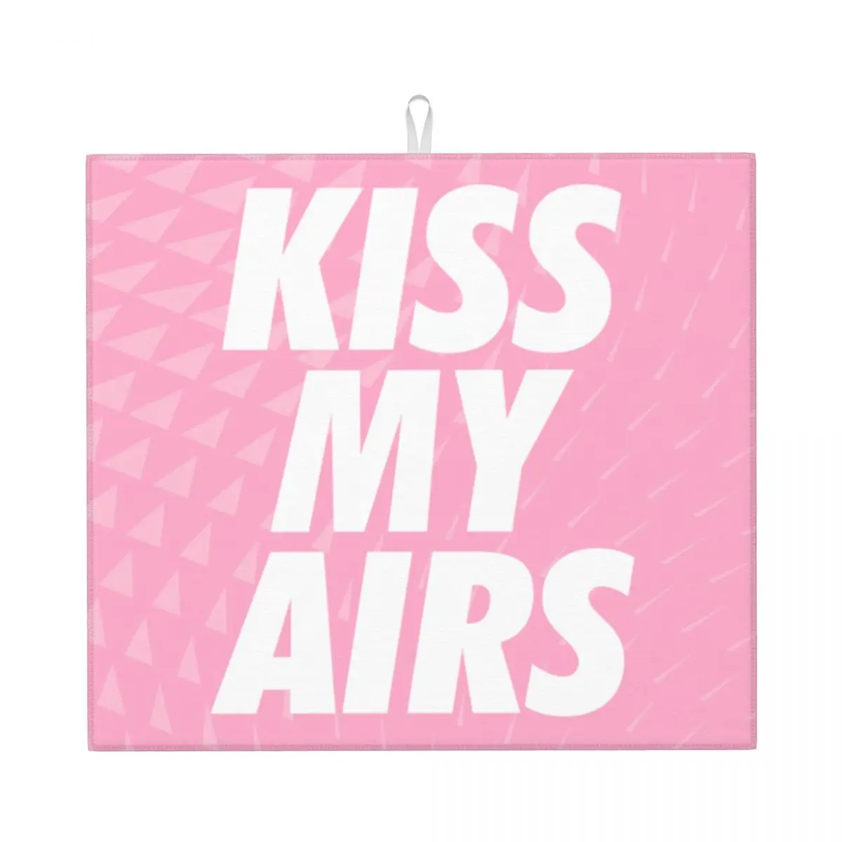 Custom Kiss My Airs Dish Drying Mat for Kitchen Fast Dry Super Absorbent Microfiber Dishes Drainer Pad