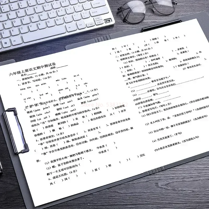 Nieuwe A4 Map 2 Sets Studentenborden Briefpapier Clips Schrijfblokken Multifunctionele Zakelijke File Clips Kantoorbenodigdheden