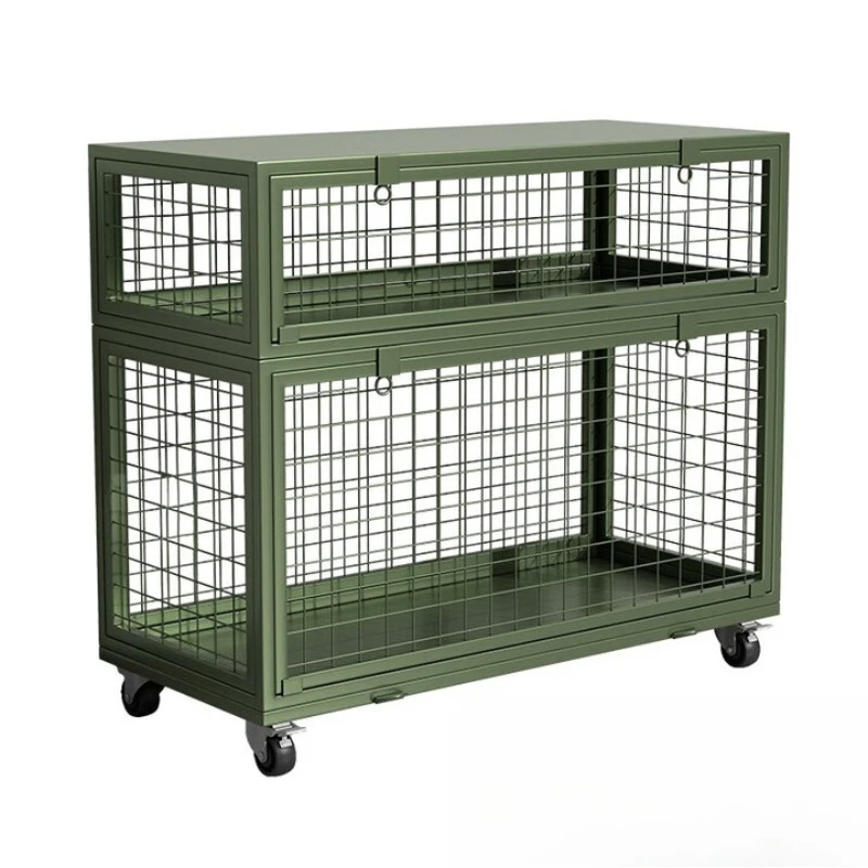 

Mobile cage storage , camping material turnover