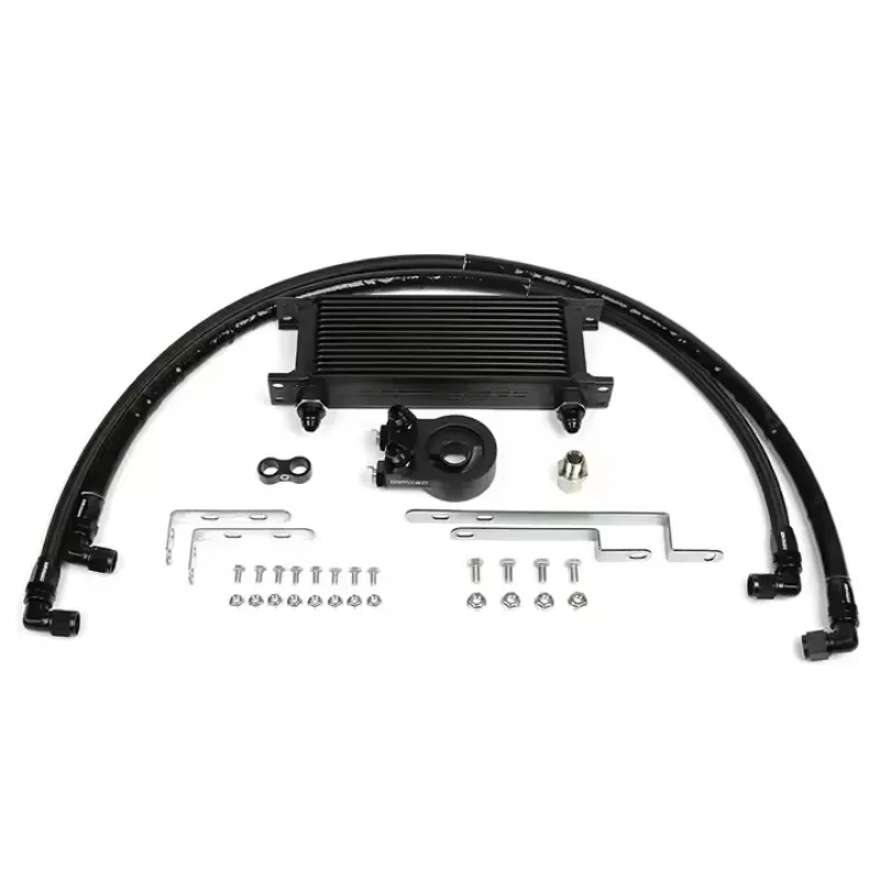 

Car Engine Oil Cooler Kit Cooling System Radiator Kit with Rubber Tube for VW VAG GOLF MK6 2.0T EA888 GEN2
