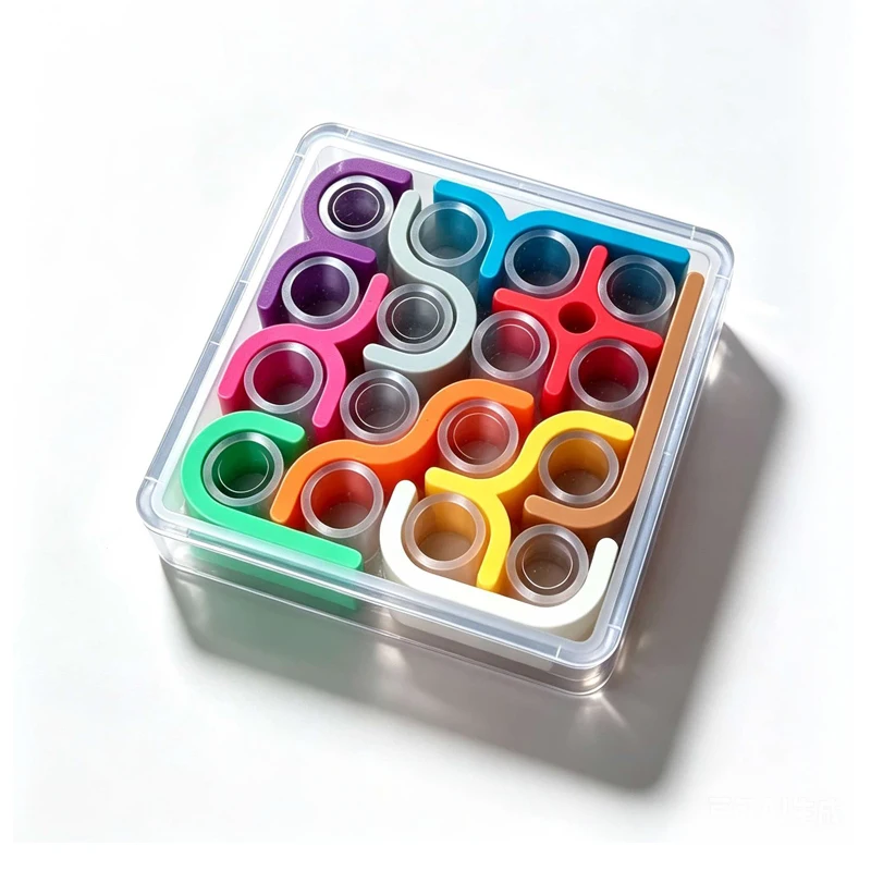 Creative Crazy Curves Puzzle Geometric Line Matrix IQ Challenges Logical Thinking Brain Teaser Educational Toys For Kids Adults