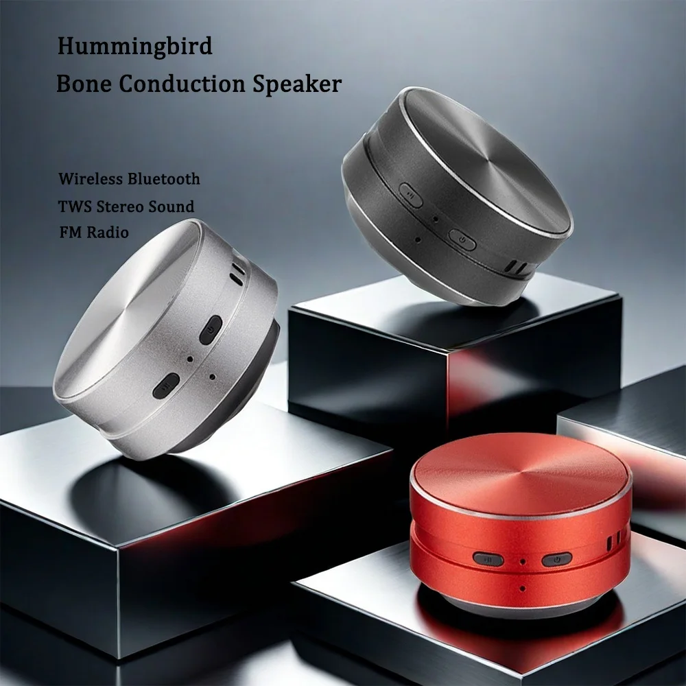 مكبر صوت توصيل عظمي مع راديو FM ، لاسلكي ، متوافق مع البلوتوث ، صوت ستيريو TWS ، مكبر صوت طائر الطنان ، دروبشيبينغ ، ساخن ، #1