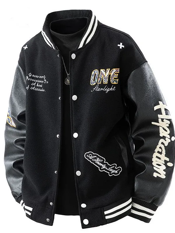 

Cool Street Sle Baseball Jaet, мужское повседневное пальто с вышивкой, американский дизайн, весна-осень, модный бренд для пар