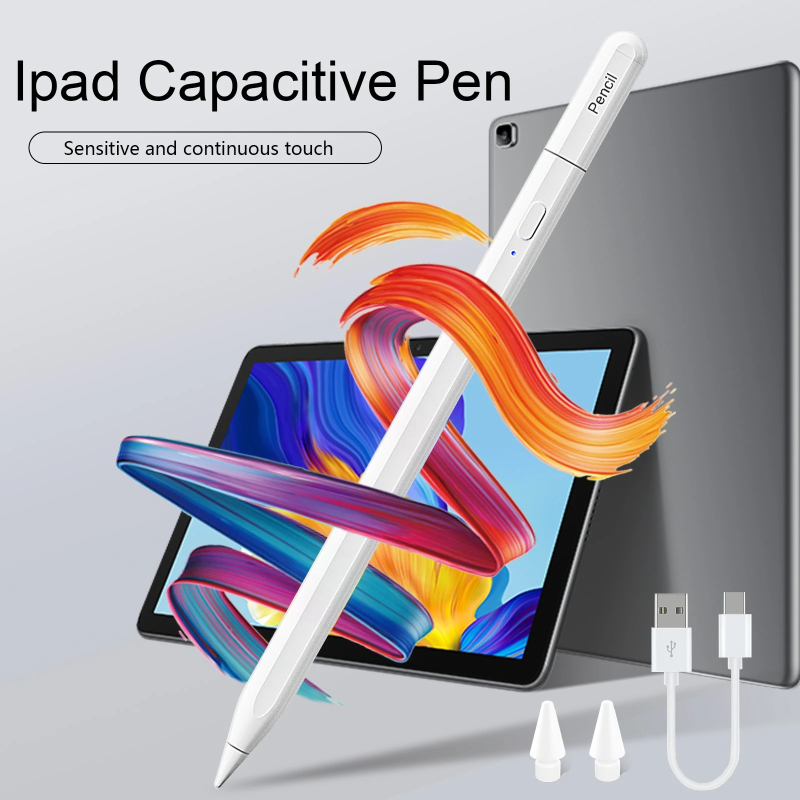For Apple Pencil For iPad A16 Pro 13 11th M5 M4 12.9 Air 11 M3 M2 5 4 3 Stylus Pen 10 9 10th 9th Generation Mini 7 6 Touch Pens