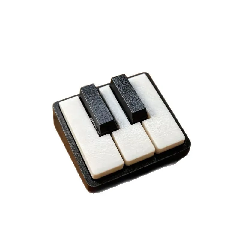 Mini Piano Keyboard Fidget Clicker Toy Satisfying Press Feeling Portable Keychain For Adults Office Stress Relief view 6