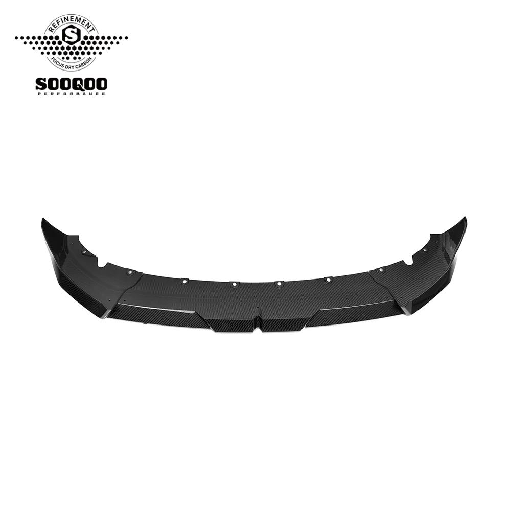 

SOOQOO Glossy Dry Carbon Front Lip for BMW X3 G45 Front Bumper Lip Factory Direct Sales