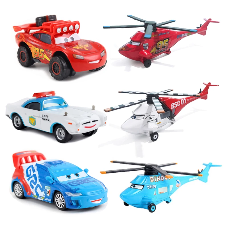 

Disney Pixar Cars 2 Cars 3 Lightning McQueen plane Doc Hudson Flo Model Car 1:55 Metal Die Casting Racing Car Kids Gifts Toys