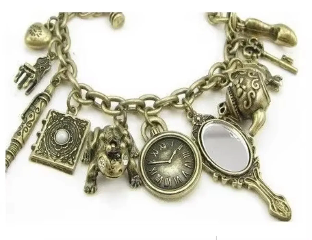 Vintage Bracelet Catholic Religious Medals Saints PRAY for Cross Pendant Link Chain Women Man Charms Bangle Jewelry Gifts