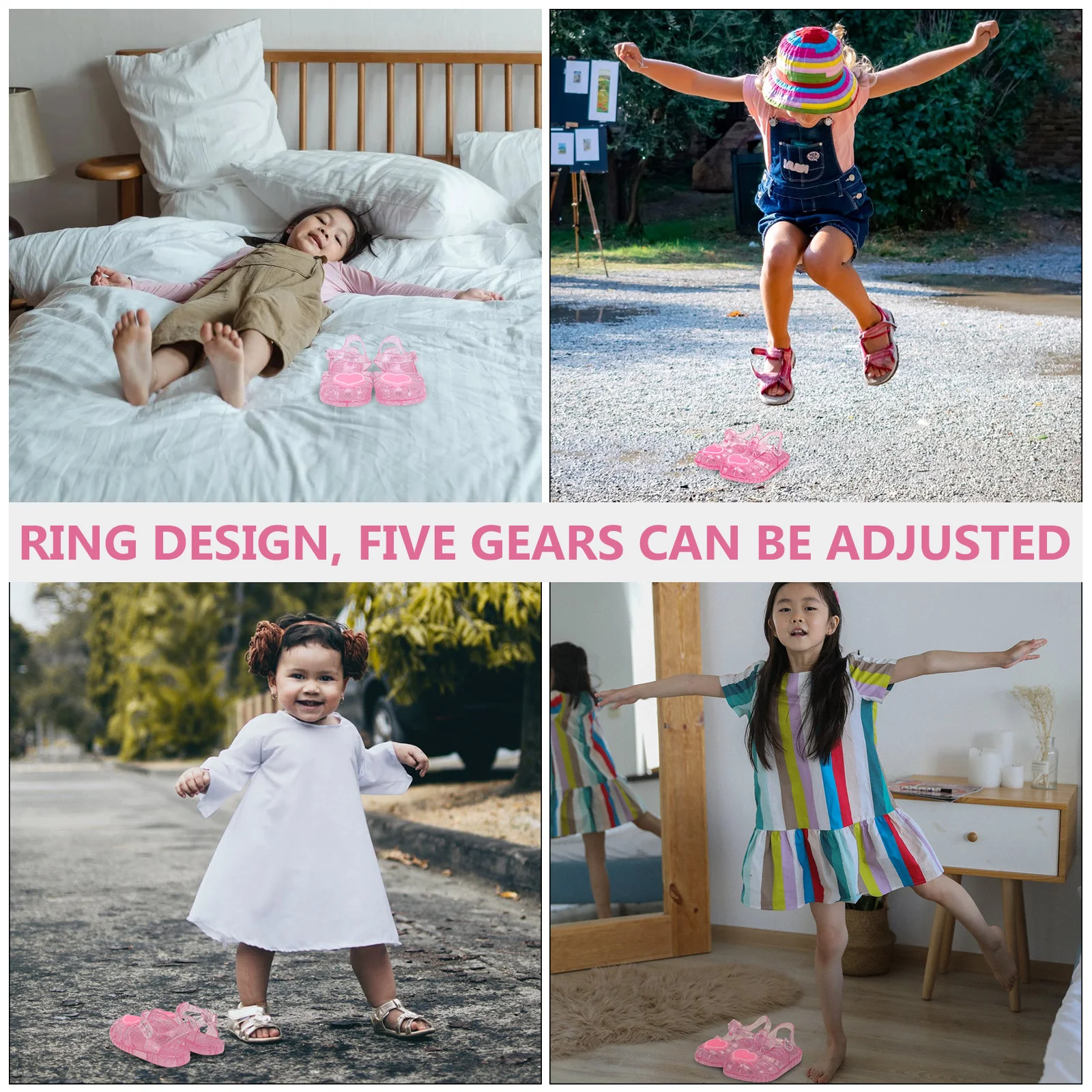

1 Pair Summer Sandals Cute Cartoon Non-Skid Soft Sole Beach Shoes For Children Washable Breathable Child Sandals