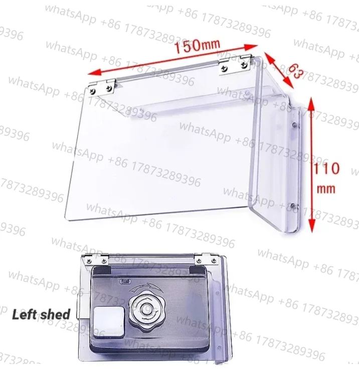 Waterproof Cover for Smart swipe lock Electric Lock Mechanical Door Lock OutDoor snow cover universal type
