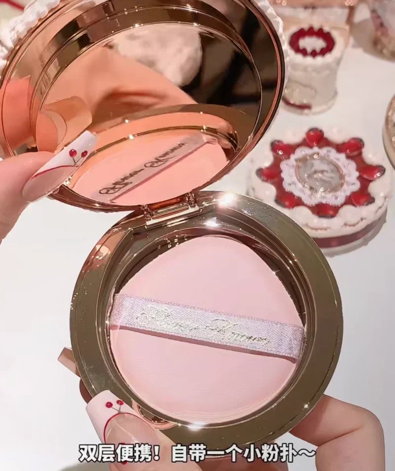 

Flower knows Strawberry Cupid series Pressed Powder Matte Soft Focus Oil Control Holding Powder