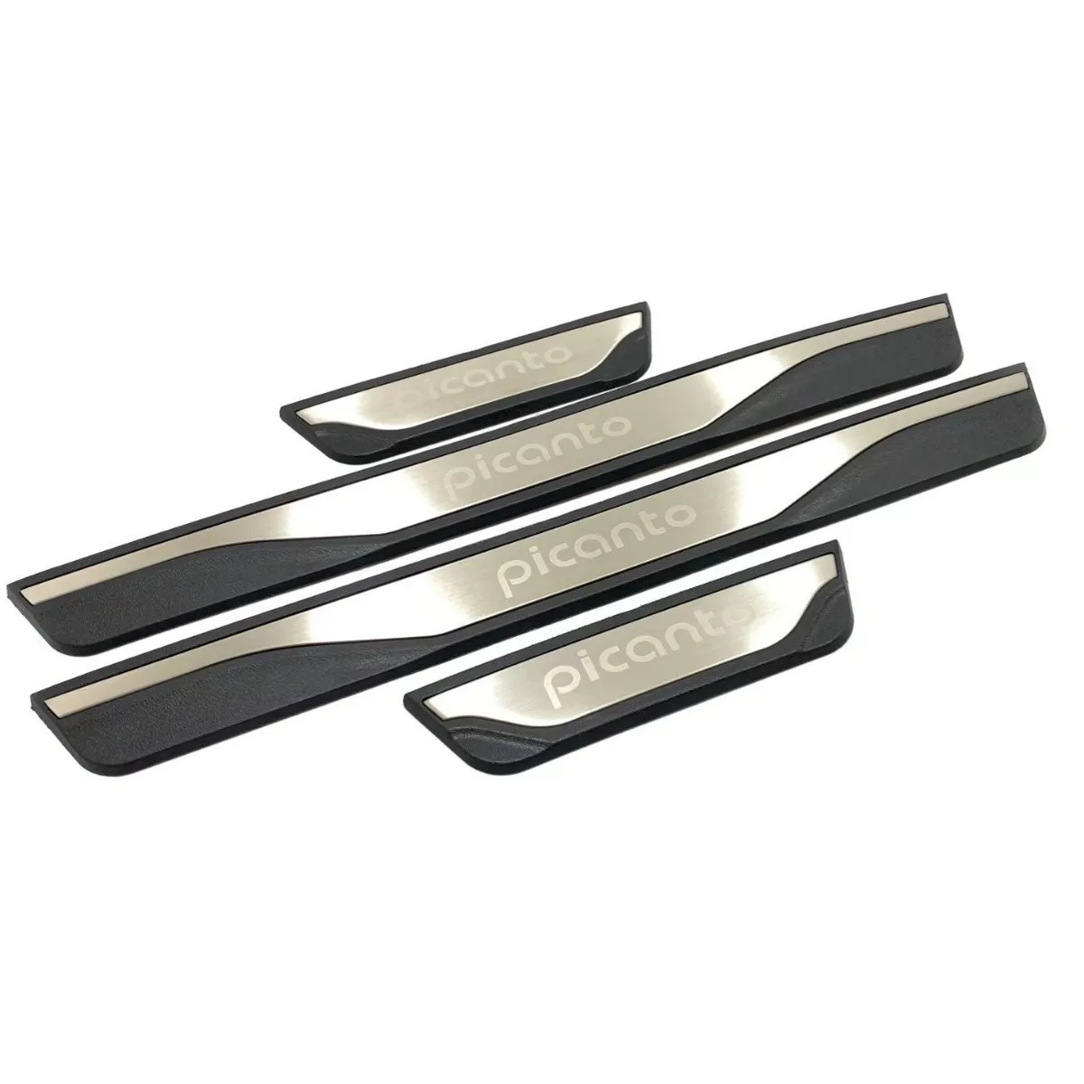 ABAIWAI For Kia Picanto 2017-2023 2024 2025 2026 2027 Door Sill Plate Strip Stainless Steel Trim Car Sticker Interiors Auto Part