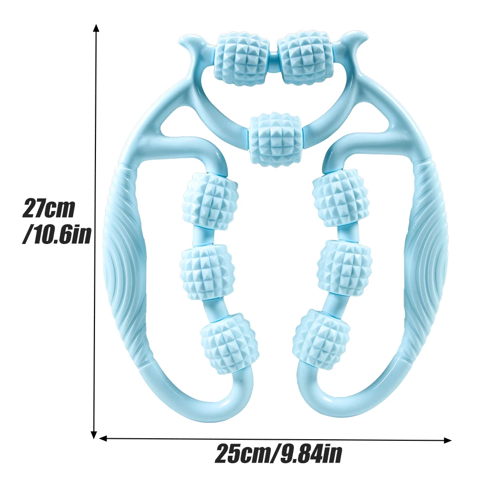 Rodillo de masaje anticelulitis, masajeador corporal para adelgazar piernas, dispositivo de entrenamiento de Yoga, Pilates en forma de U, rodillo de relajación muscular