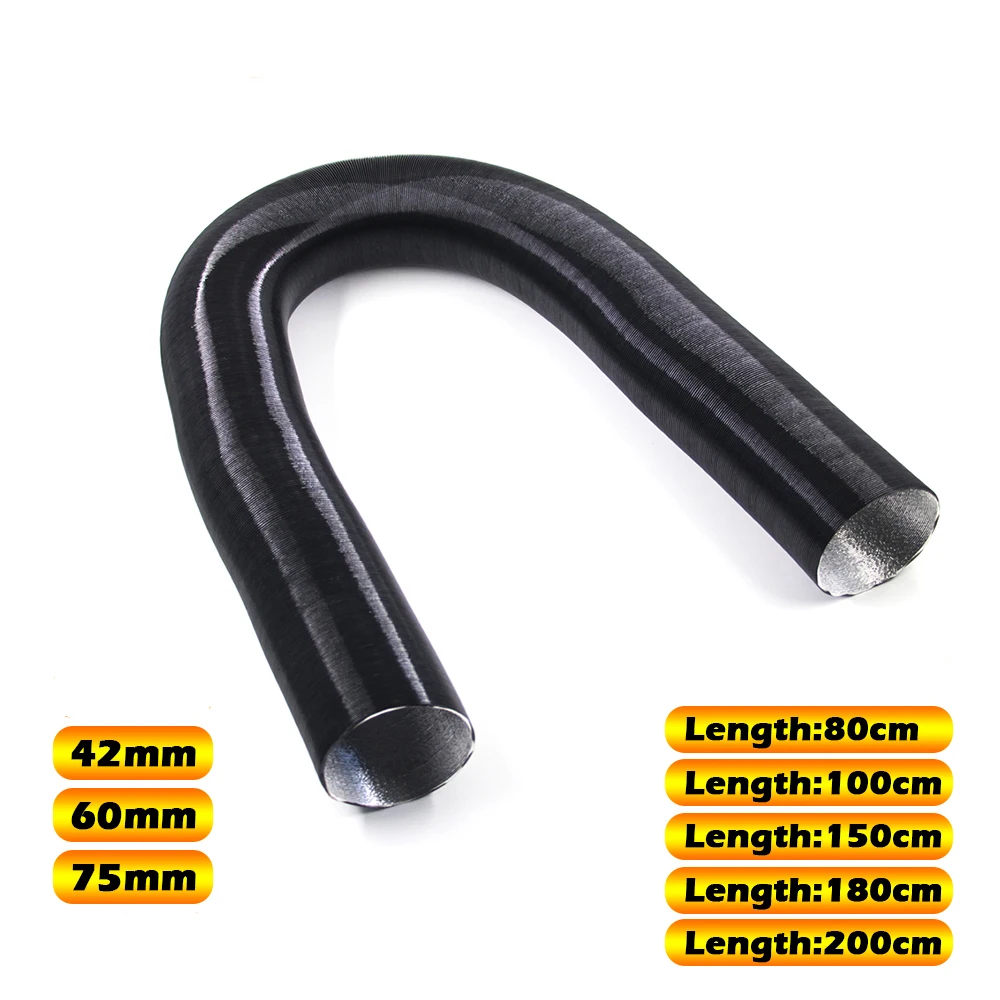 42/60/75mm Air Diesel Heater Ducting Duct Air Vent Pipe Hose Line For Parking Heater for Webasto Dometic Planer Eberspacher 