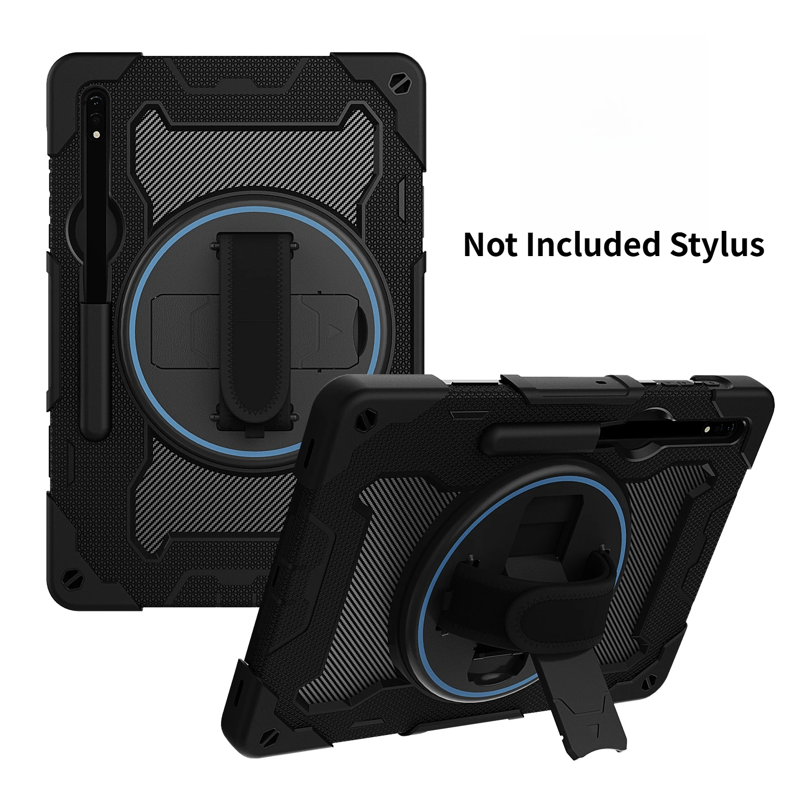 

Shockproof Case for Samsung Tab S7/S8 11 inch, Rotatable Stand, Adjustable Shoulder Strap, Reinforced Corners,lens Protection