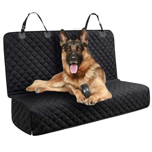 Imagen 2 del producto Funda de asiento de perro para asiento trasero de coche, impermeable, Protector de asiento trasero para mascotas, estera antideslizante, portador de seguridad Universal para perros de salida