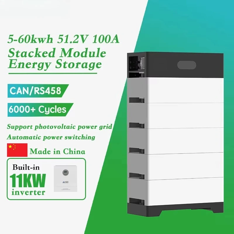 Hybrid Solar Inverter 11kW Home Energy Storage System Lithium Battery 10kWh 15kWh 30kWh Complete Solar Power System
