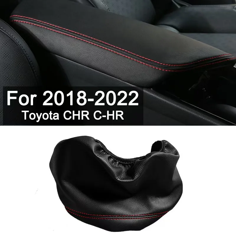 

Leather Center Console Armrest Cover for 2015-2019 Toyota CHR C-HR/IZOA -Protective Sleeve for Armrest Box for Car Refurbishment