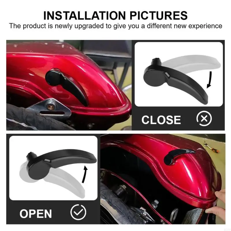 M76E Motorrad-Trim-Sättel-Sicherheitsgurtschnallen-Set für Ersatz und Aussehen – Detail 3