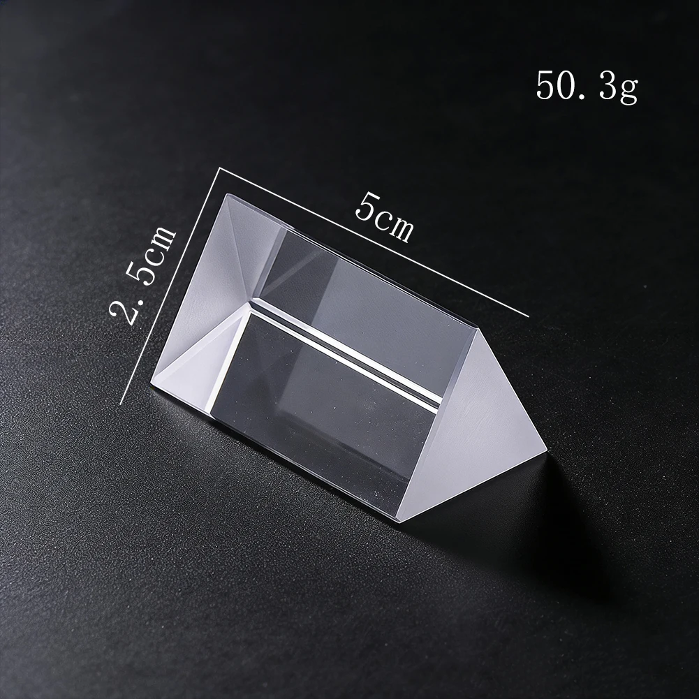 الزجاج البصري الثلاثي المنشور التماثيل المنمنمات قوس قزح صانع التدريس ضوء الطيف الفيزياء تجربة التصوير المنشور #6